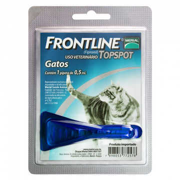 Frontline Topspot Gatos Antipulgas e Carrapatos